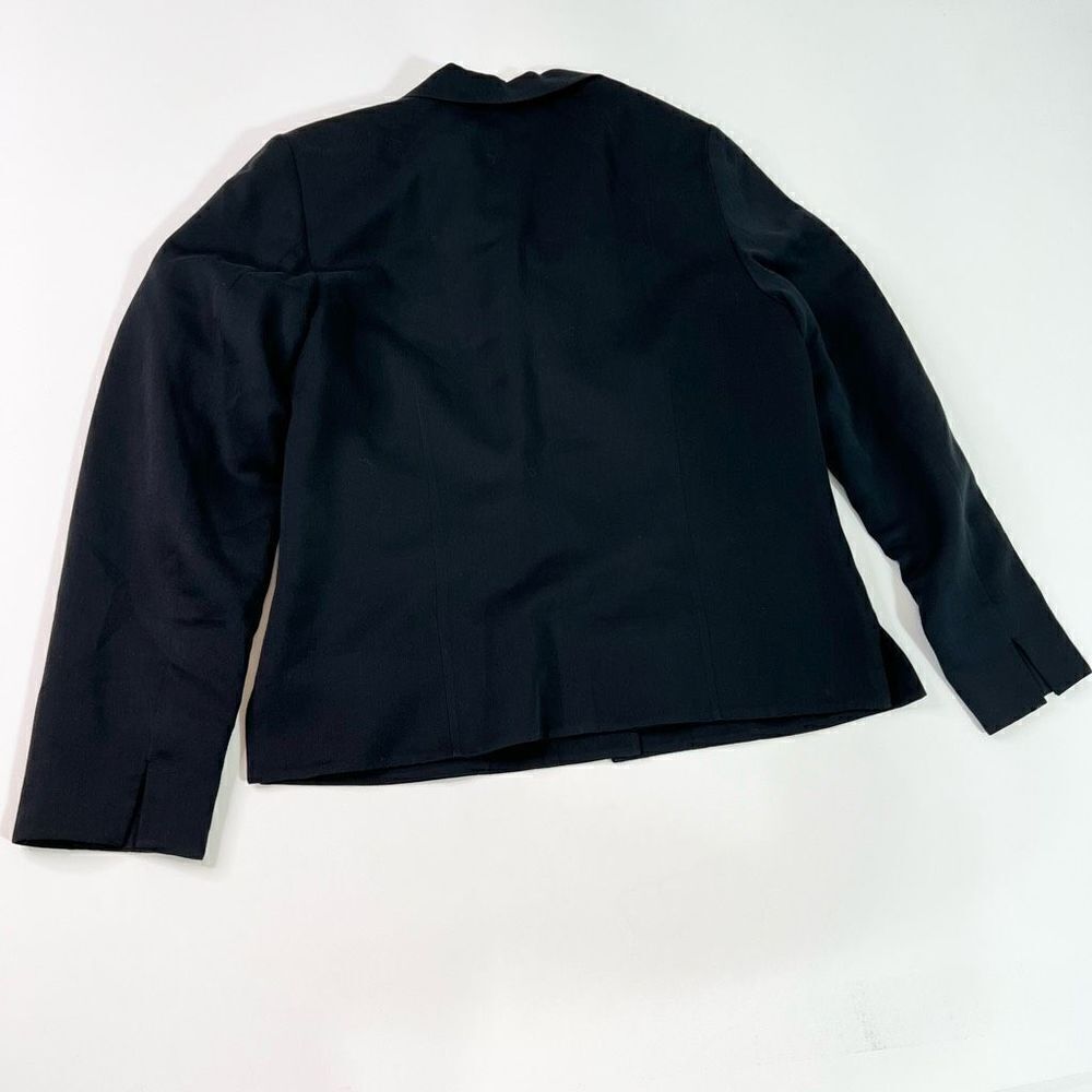 Pendleton Three Button Blazer Women's 12 Black La… - image 7